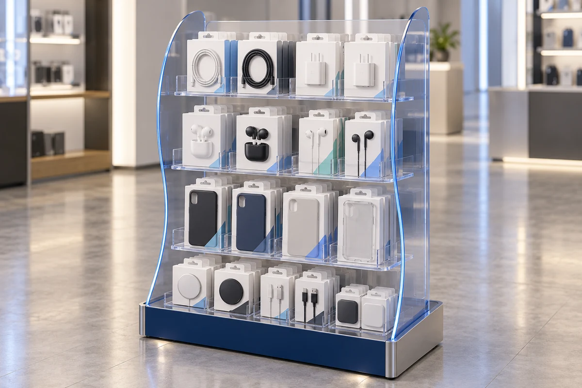 Acrylic product display concept