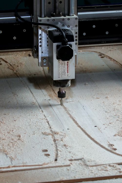 Precision CNC machining used in an industrial manufacturing environment